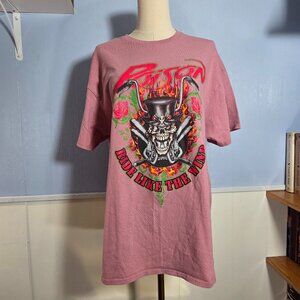 Poison Extra Large Pinky Mauve Ride Like The Wind Shortsleeve T-Shirt